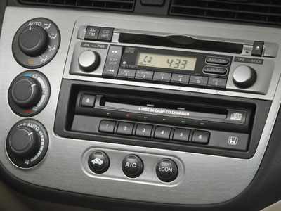 2005 Honda Civic Hybrid 6 Disc In-Dash CD Changer