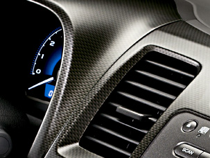 2011 Honda Civic Si Interior Guage Trim Kit - Carbon Fi 08Z03-SNA-100A