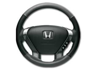 2008 Honda Element Leather Steering Wheel Cover - Grey 08U98-SCV-110
