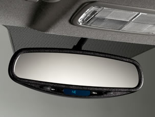 2010 Honda Insight Auto Day/Night Mirror with Compass