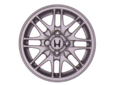 2001 Honda Civic 14 Inch Split 8-Spoke Alloy Wheel 08W14-S01-100H